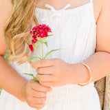 Classic Silver Bangle Bracelets for Babies, Kids or Women