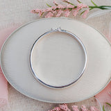 Classic Silver Bangle Bracelets for Babies, Kids or Women
