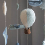 Airballoon/Plane/Kite Nursery Mobile, Blue