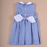 Denim blue Gingham dress