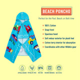 Trains, Planes & Trucks Beach Poncho