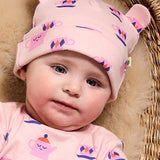 Tea Time Baby Beanie with bear ears