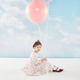 Divine Dress exclusive creation Kidiwi in toile de jouy smocked on the front and back