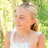 14K Gold-Plated Heart Locket for Little Girls and Kids