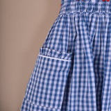 Denim blue Gingham dress