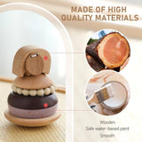 Montessori Wooden Elephant Stacker Set
