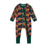Paradise Plumage Convertible Zipper Pajama