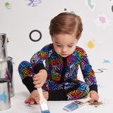 Graffiti Groove Convertible Zipper Pajama