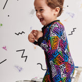 Graffiti Groove Convertible Zipper Pajama