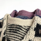 Unisex Leopard Knit Cardigan