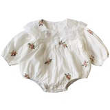 Embroidered Pink Beau Fleurs Bodysuit