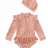 Pretty in Pink Polka Splash Swimwear Set