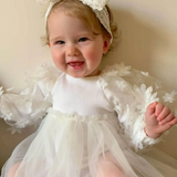 Floral Lace Sleeve Romper