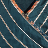 Teal Blue with Gold Floral Lehenga choli