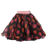 Black & Pink Floral One Shoulder Lehenga choli