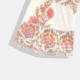 Cream Floral Empire Pure Cotton Kurti with Sharara