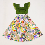 Green Tropical Floral Print Lehenga choli
