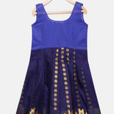Yellow & Navy Pavadai Set