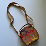 Mini Rainbow Coach Inspired Crossbody Purse