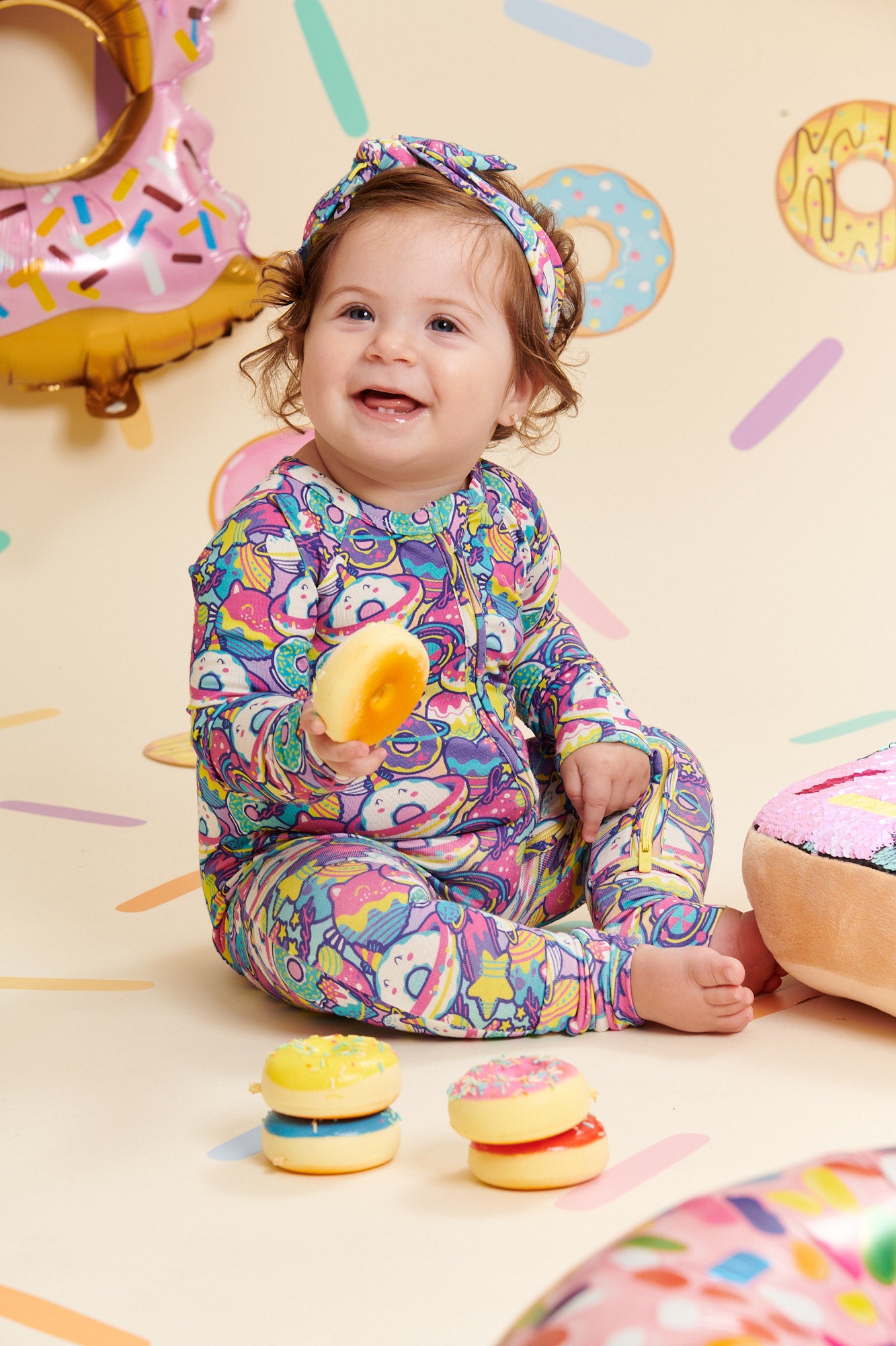 Pajamas Baby Donut Pants Donuts Leggings Adorable Donut Leggings