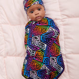 Graffiti Groove Swaddle Blanket