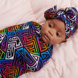 Graffiti Groove Swaddle Blanket
