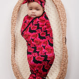 Moonlit Blooms Swaddle Blanket