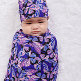 Iridescent Indigo Swaddle Blanket