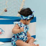 Whaley Good Time Ruffle Sleeve Shorty Romper