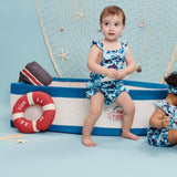 Whaley Good Time Ruffle Strap Bubble Romper