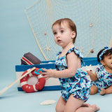 Whaley Good Time Ruffle Strap Bubble Romper