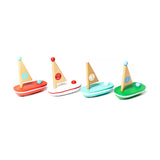 My Lil Wooden Sailboats Set of 4