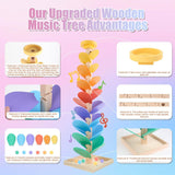 Montessori Musical Rainbow Marble Run Tree