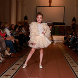 Beige star tutu skort