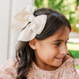 Kids 14K Gold-Plated Clear CZ Earrings