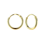 14K Gold-Plated Endless Hoop Earring for Children and Babies