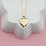 14K Gold-Plated Heart Locket for Little Girls and Kids