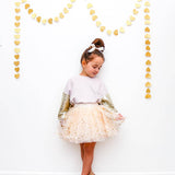 Beige star tutu skort