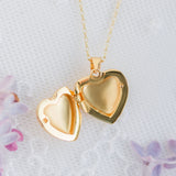 14K Gold-Plated Heart Locket for Little Girls and Kids