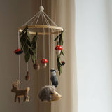 Woodland Nursery Mobile, Ladybug/Mushrooms