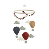 Airballoon Nursery Mobile, Red/Blue