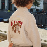 Jazz Teddy Bomber Jacket- Oxford Tan