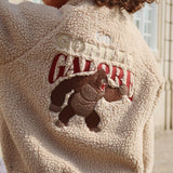 Jazz Teddy Bomber Jacket- Oxford Tan