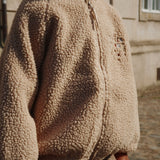 Jazz Teddy Bomber Jacket- Oxford Tan