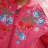 Juno Bomber Jacket- Raspberry Wine