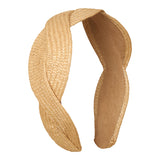 Raffia Twist Wide Alice Headband