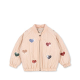 Juno Sequin Bomber Jacket- Cameo Rose