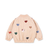 Juno Sequin Bomber Jacket- Cameo Rose