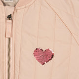 Juno Sequin Bomber Jacket- Cameo Rose