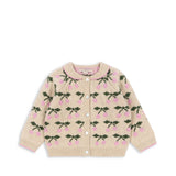 Belou Knit Collar Cardigan- Cherry